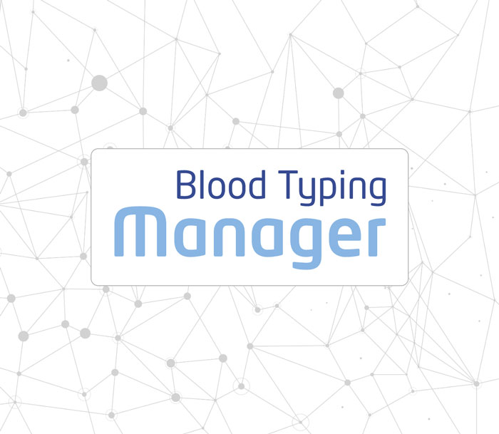 Blood typing manager