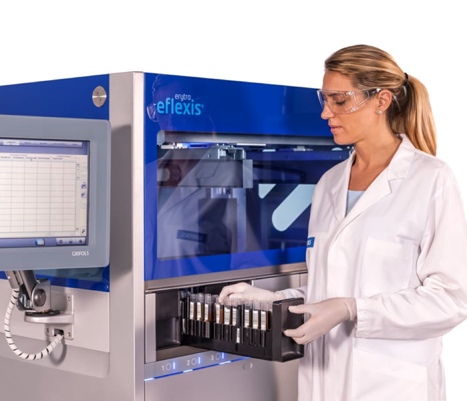 Erytra Eflexis: Fully automated systems blood typing testing | Grifols ...